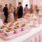 50 Pcs Mini Cake Pans with Lids and Spoons Aluminum Foil Mini Square Baking Cups with Lids Disposable Ramekins Cake Pans Dessert Cups for Wedding Mothers Day Gifts Party Favors(Pink,5oz)